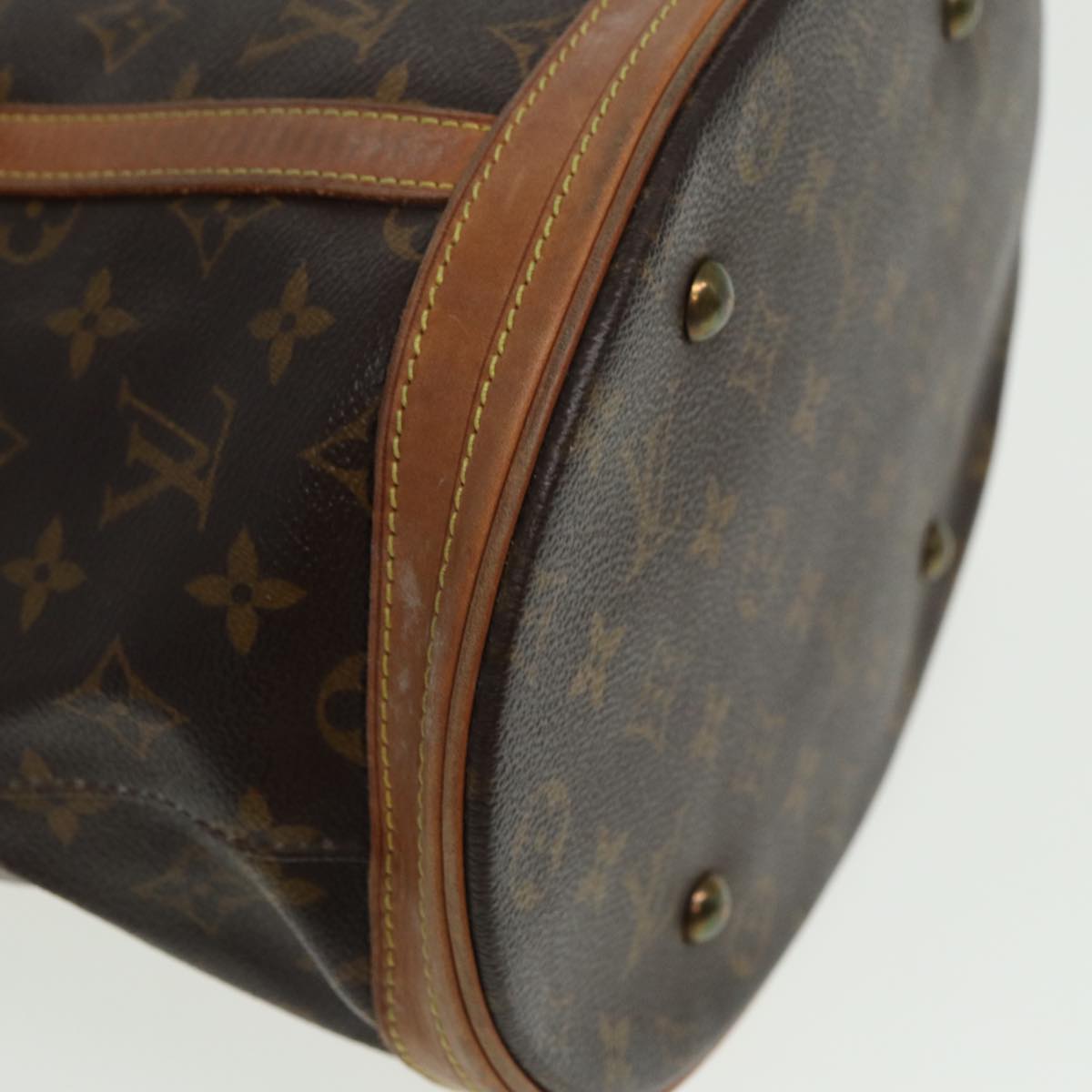 LOUIS VUITTON Monogram Bucket GM Shoulder Bag M42236 LV Auth 80758