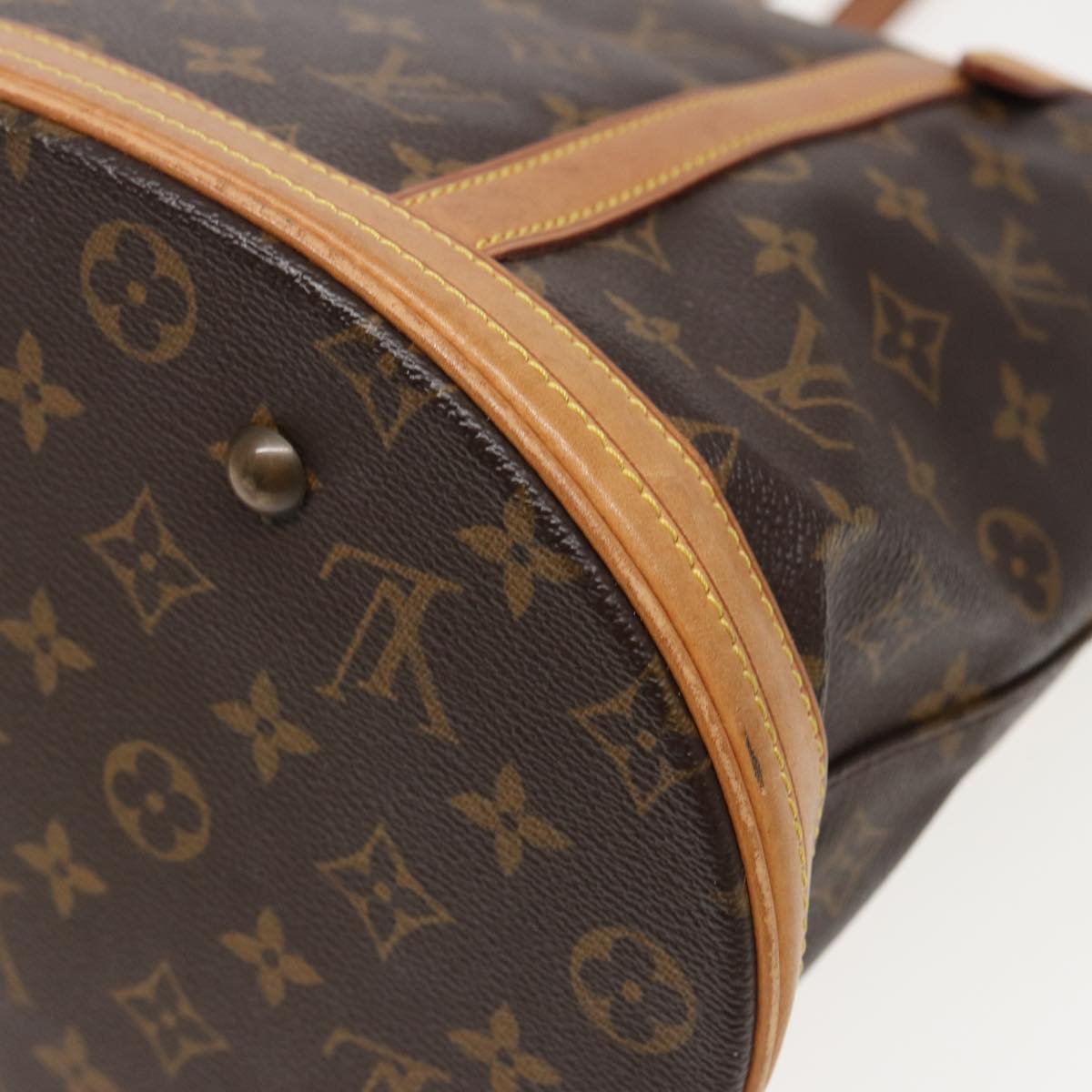 LOUIS VUITTON Monogram Bucket GM Shoulder Bag M42236 LV Auth 80759