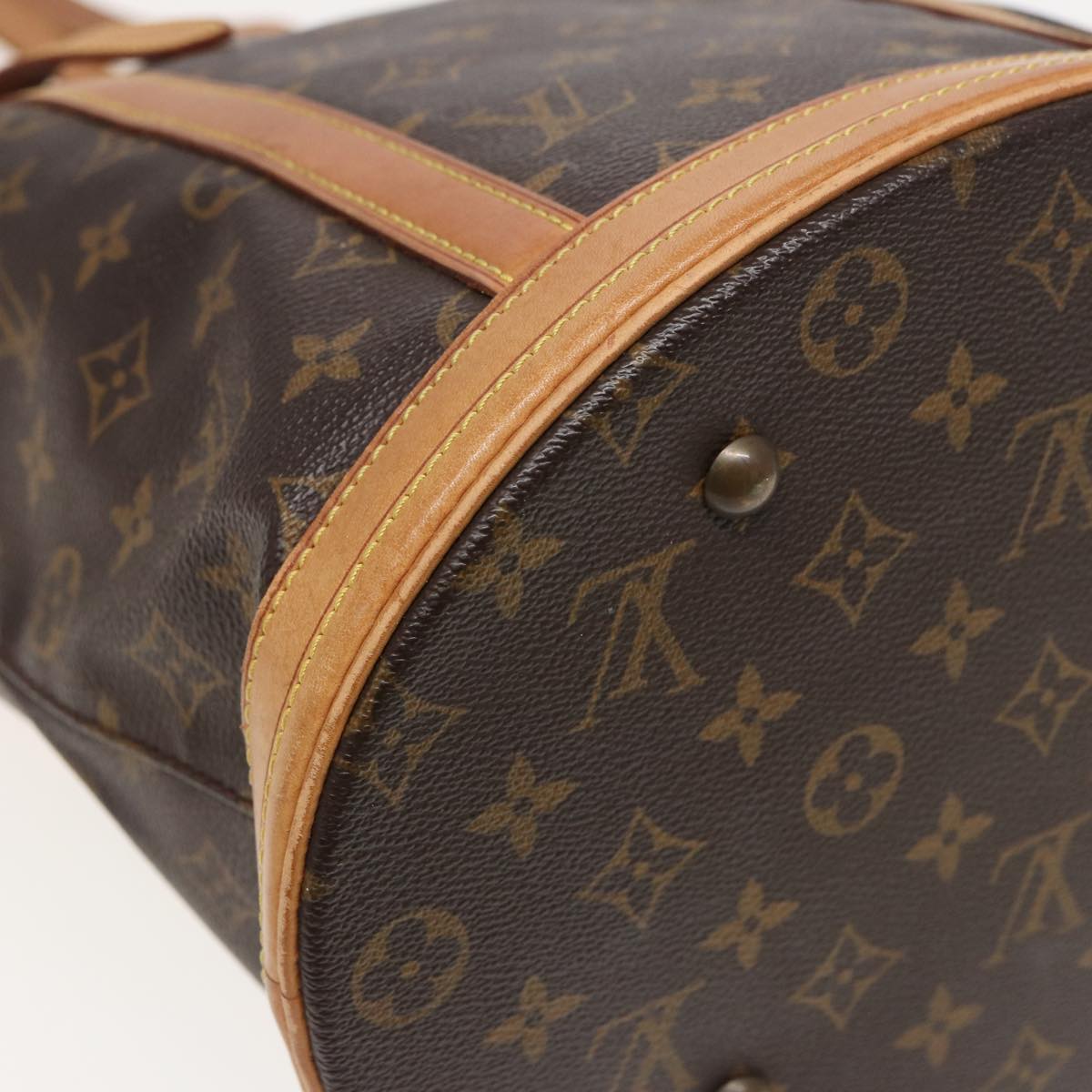 LOUIS VUITTON Monogram Bucket GM Shoulder Bag M42236 LV Auth 80759