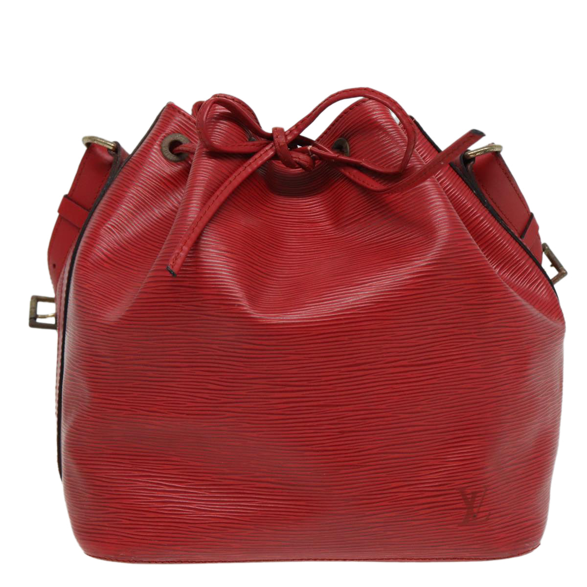 LOUIS VUITTON Epi Petit Noe Shoulder Bag Red M44107 LV Auth 80767