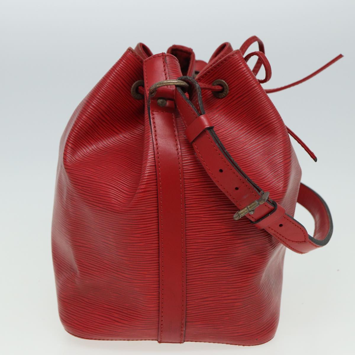 LOUIS VUITTON Epi Petit Noe Shoulder Bag Red M44107 LV Auth 80767