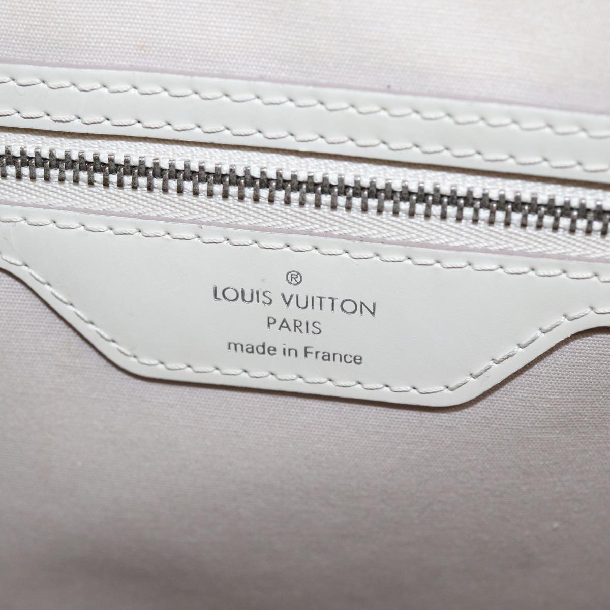 LOUIS VUITTON Epi Blair MM Hand Bag 2way White Yvoire M40330 LV Auth 80771