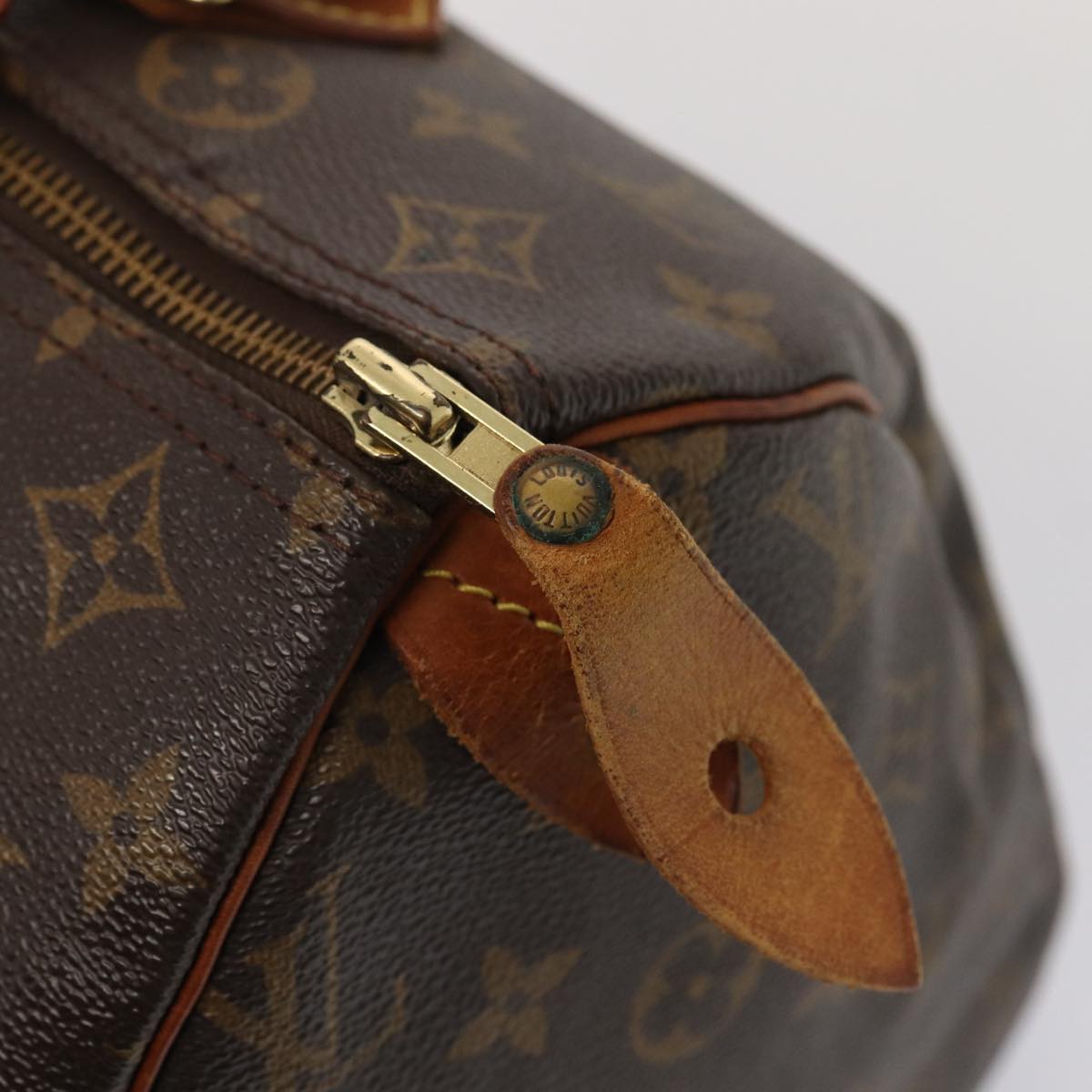 LOUIS VUITTON Monogram Speedy 30 Hand Bag M41526 LV Auth 80784