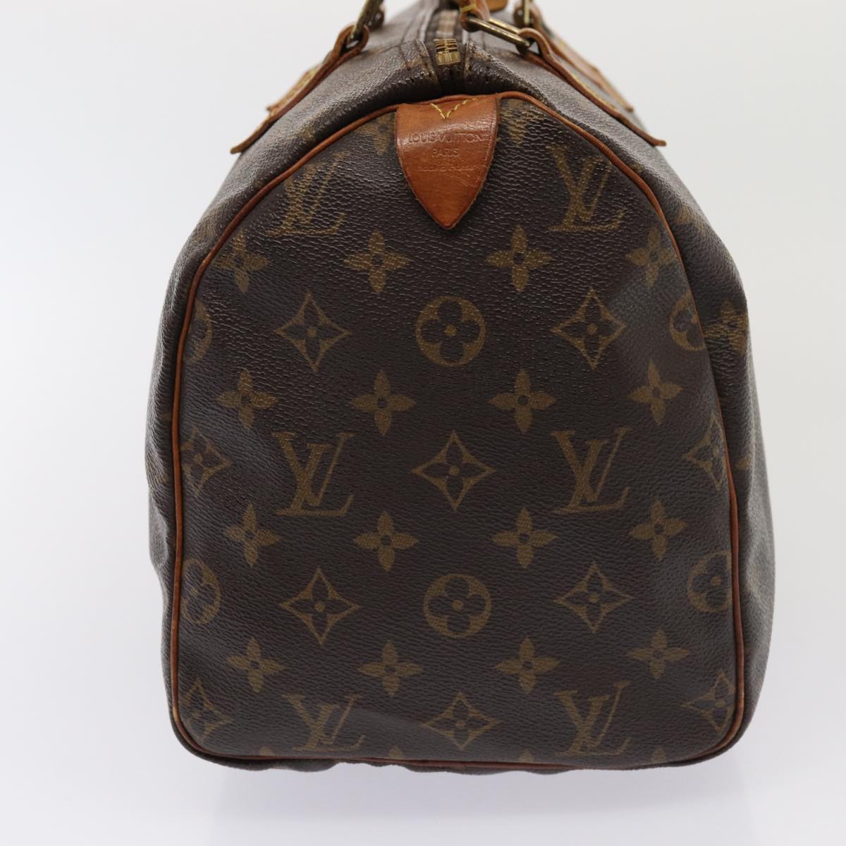 LOUIS VUITTON Monogram Speedy 30 Hand Bag M41526 LV Auth 80784