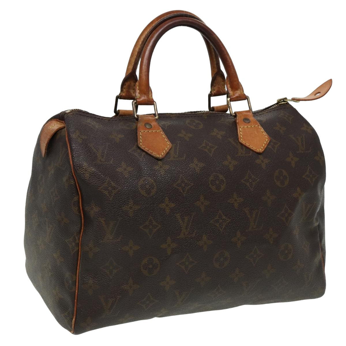 LOUIS VUITTON Monogram Speedy 30 Hand Bag M41526 LV Auth 80786