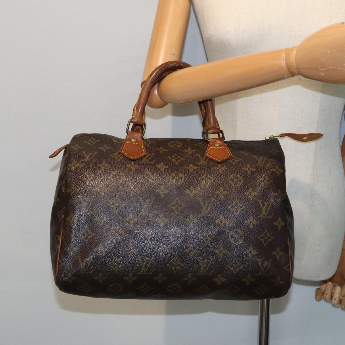 LOUIS VUITTON Monogram Speedy 30 Hand Bag M41526 LV Auth 80787