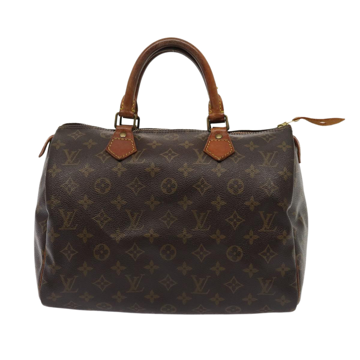 LOUIS VUITTON Monogram Speedy 30 Hand Bag M41526 LV Auth 80787