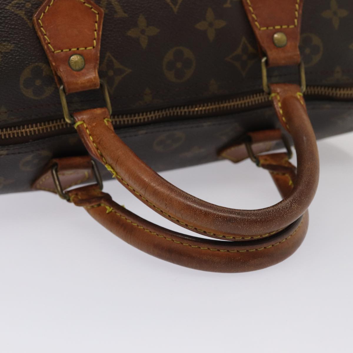 LOUIS VUITTON Monogram Speedy 30 Hand Bag M41526 LV Auth 80787