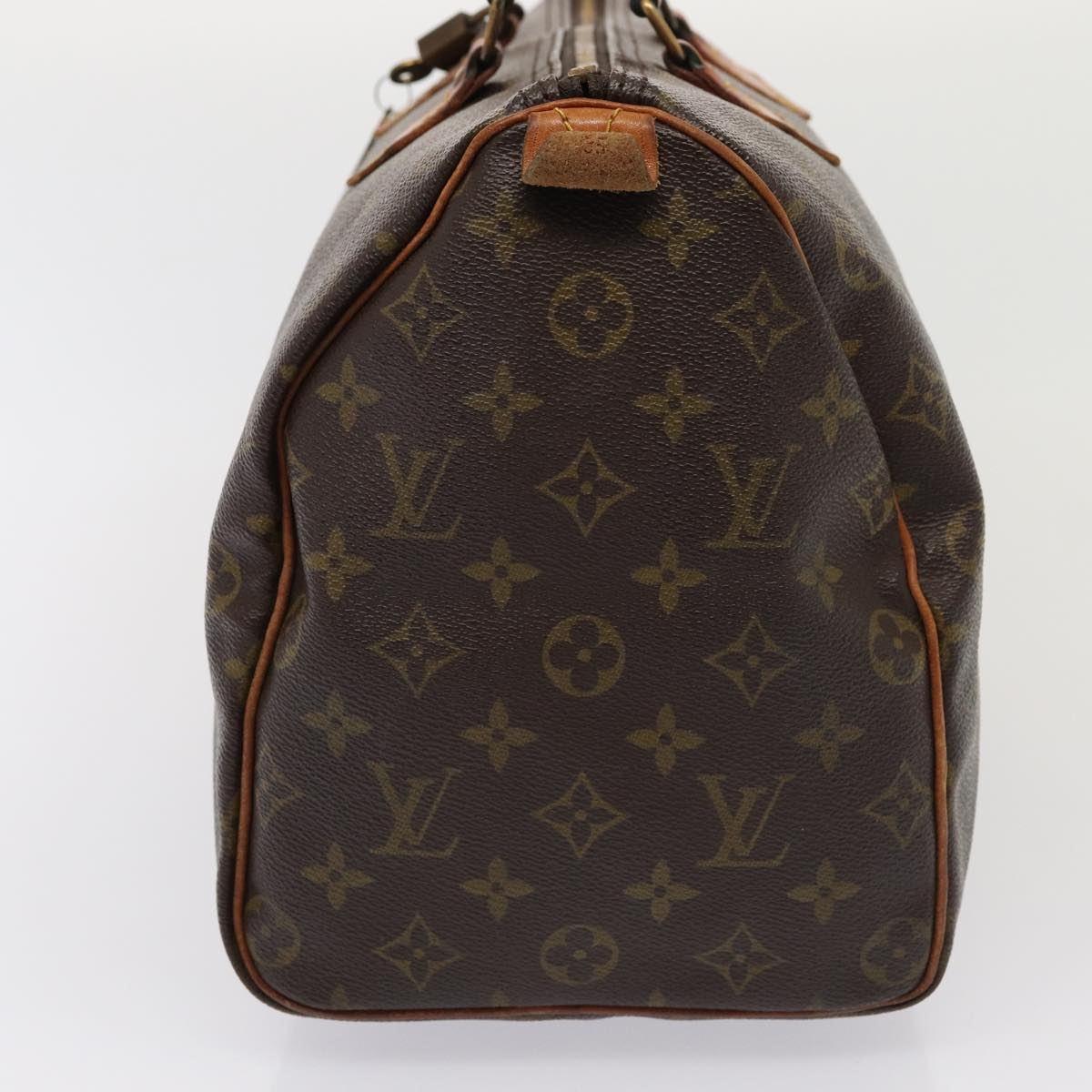 LOUIS VUITTON Monogram Speedy 35 Hand Bag M41524 LV Auth 80788