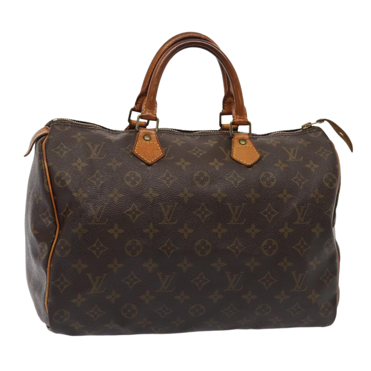 LOUIS VUITTON Monogram Speedy 35 Hand Bag M41524 LV Auth 80790