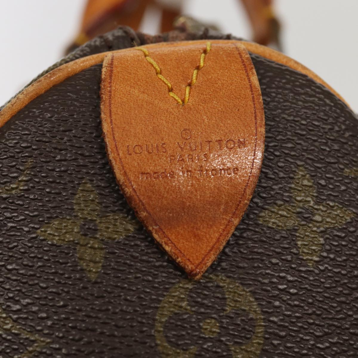 LOUIS VUITTON Monogram Speedy 35 Hand Bag M41524 LV Auth 80791