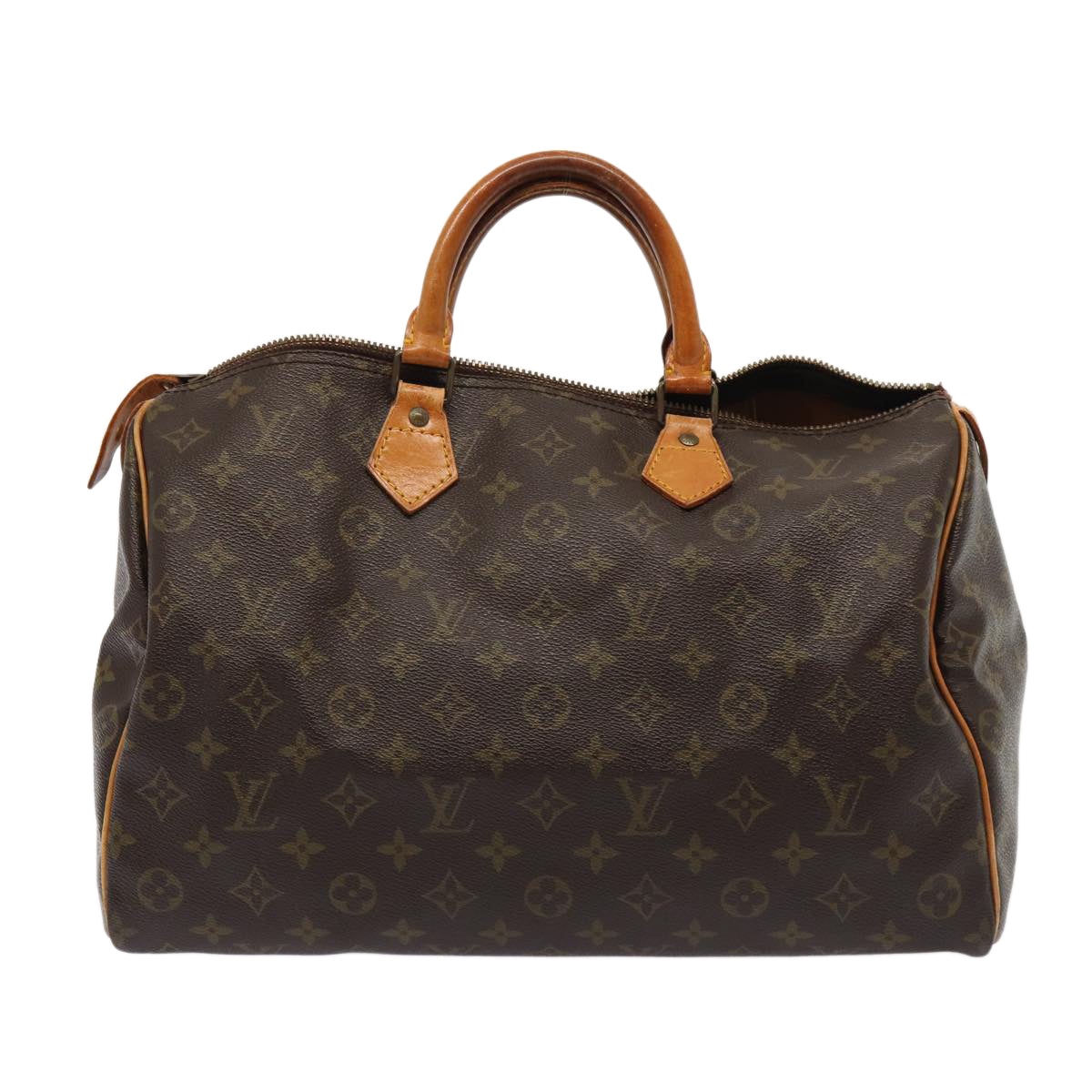 LOUIS VUITTON Monogram Speedy 35 Hand Bag M41524 LV Auth 80791