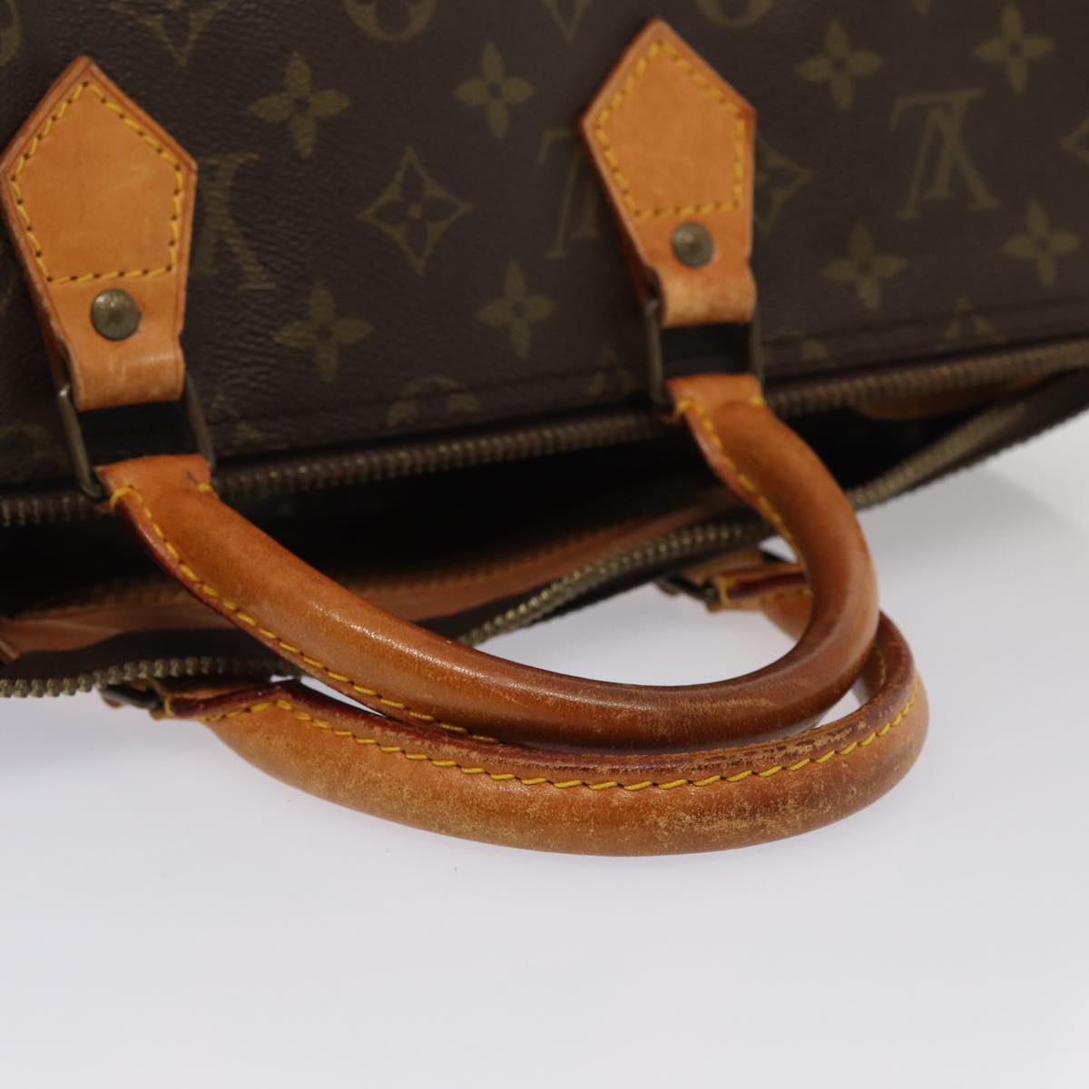 LOUIS VUITTON Monogram Speedy 35 Hand Bag M41524 LV Auth 80791