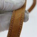 CELINE Macadam Canvas Shoulder Bag PVC Leather Brown Auth 80818-9