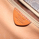 CELINE Macadam Canvas Shoulder Bag PVC Leather Brown Auth 80818-12