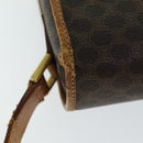 CELINE Macadam Canvas Shoulder Bag PVC Leather Brown Auth 80818-7
