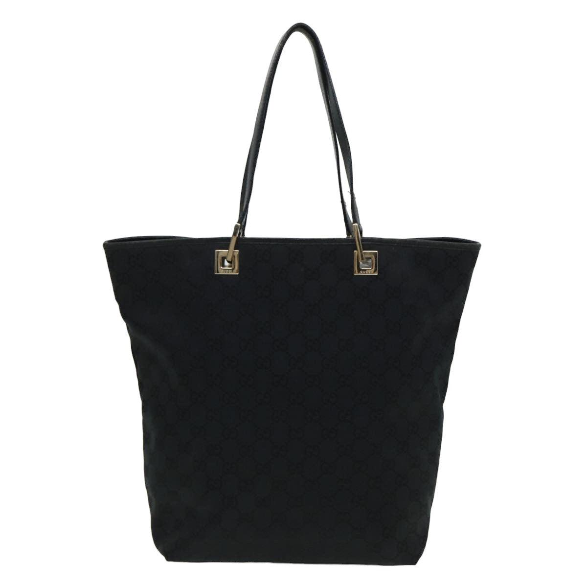 GUCCI GG Canvas Tote Bag Black 002 1098 002404 Auth 80833