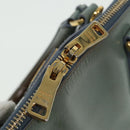 PRADA Hand Bag Safiano leather 2way Blue Auth 80864-18