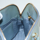 PRADA Hand Bag Safiano leather 2way Blue Auth 80864-22