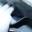 PRADA Hand Bag Safiano leather 2way Blue Auth 80864-25