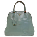 PRADA Hand Bag Safiano leather 2way Blue Auth 80864-13