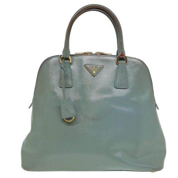 PRADA Hand Bag Safiano leather 2way Blue Auth 80864