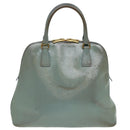 PRADA Hand Bag Safiano leather 2way Blue Auth 80864-2