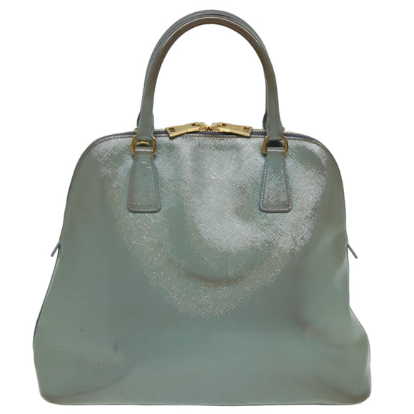 PRADA Hand Bag Safiano leather 2way Blue Auth 80864