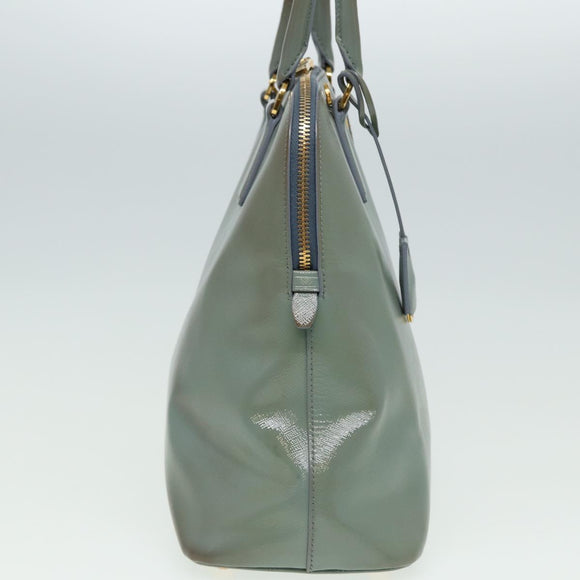 PRADA Hand Bag Safiano leather 2way Blue Auth 80864