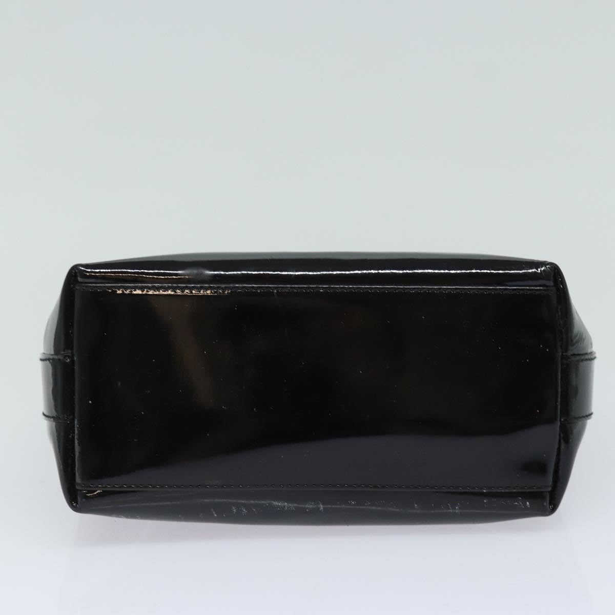 GUCCI Hand Bag Patent leather Black Auth 80889