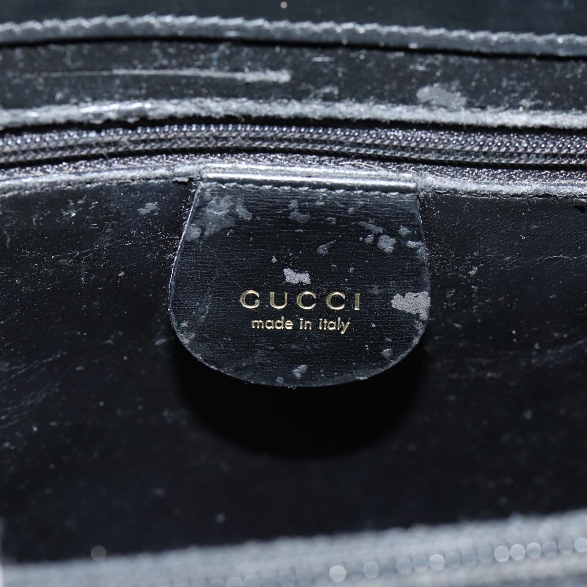 GUCCI Tote Bag Leather Black 002 2113 0333 Auth 80890