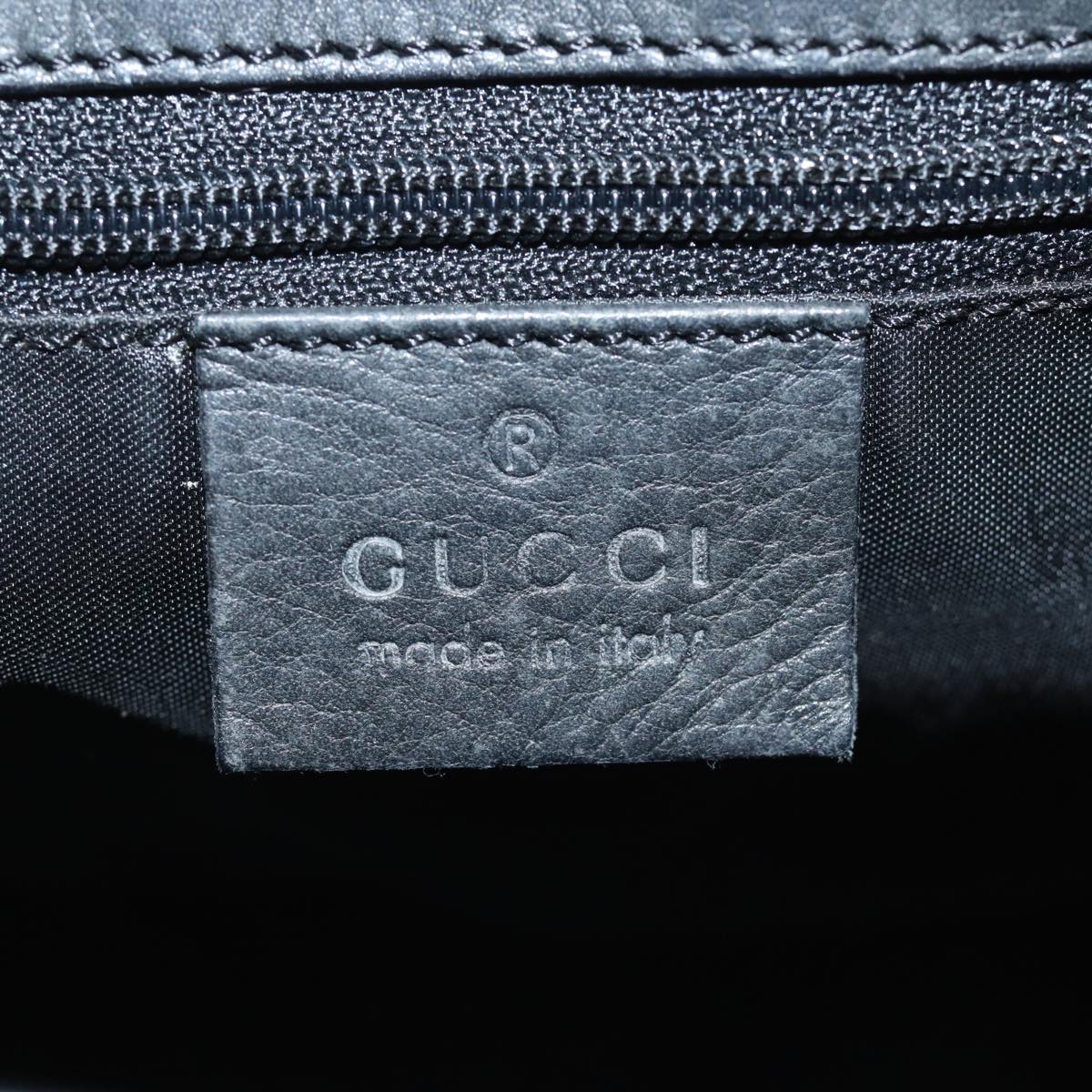 GUCCI Hand Bag Nylon Black 91386 Auth 80892