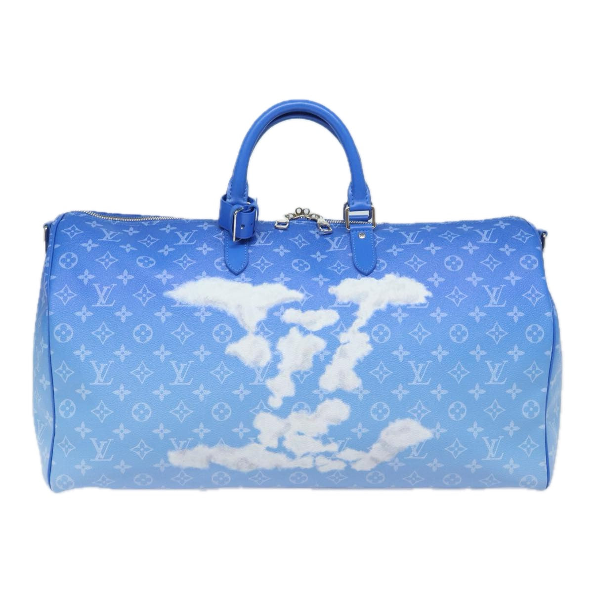 LOUIS VUITTON Monogram Clouds Keepall Bandouliere 50 Bag M45428 LV Auth 80910A