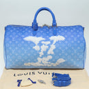 LOUIS VUITTON Monogram Clouds Keepall Bandouliere 50 Tasche M45428 LV Auth 80910SAV-12