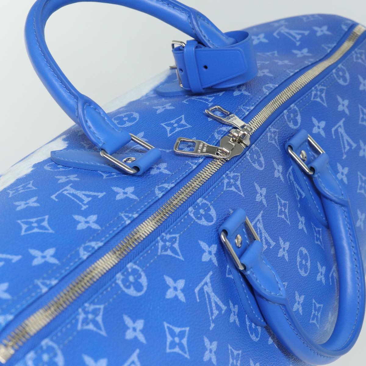 LOUIS VUITTON Monogram Clouds Keepall Bandouliere 50 Bag M45428 LV Auth 80910A