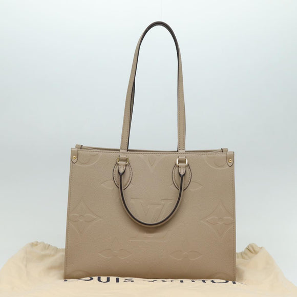 LOUIS VUITTON Empreinte On The Go MM Bag 2way Tour Rail M45607 LV Auth 80922SA