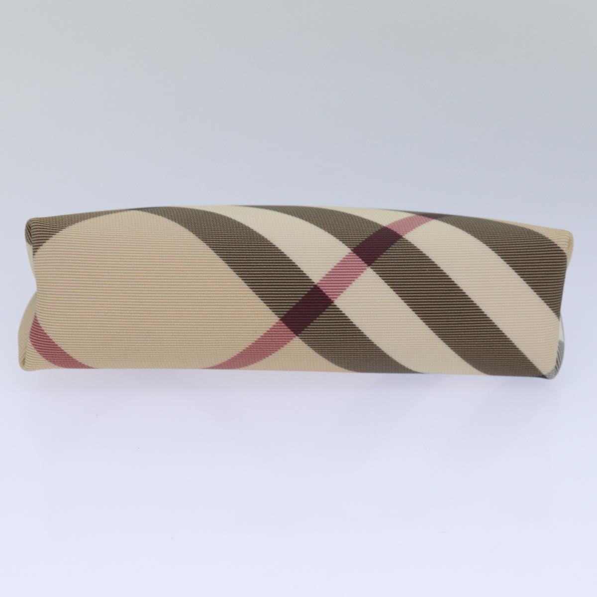 BURBERRY Nova Check Pouch PVC Beige Auth 80931