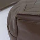 BALENCIAGA Navy Cabas Hand Bag Leather Gray 339933 Auth 80962M-15