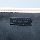 BALENCIAGA Navy Cabas Hand Bag Leather Gray 339933 Auth 80962M-17