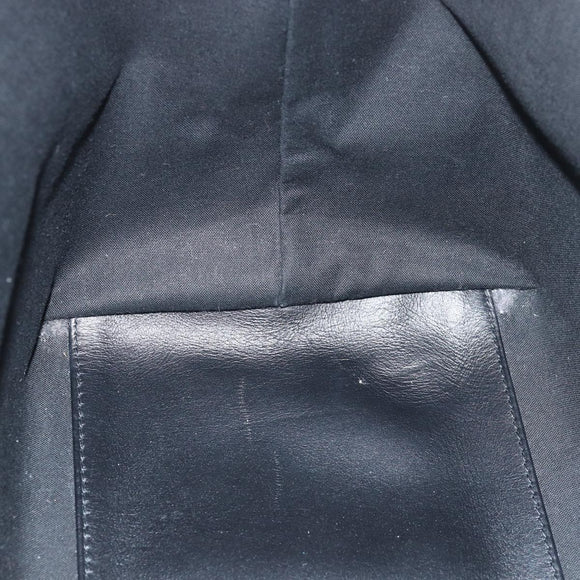 BALENCIAGA Navy Cabas Hand Bag Leather Gray 339933 Auth 80962M