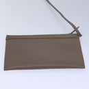 BALENCIAGA Navy Cabas Hand Bag Leather Gray 339933 Auth 80962M-21