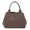 BALENCIAGA Navy Cabas Hand Bag Leather Gray 339933 Auth 80962M-13