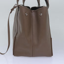 BALENCIAGA Navy Cabas Hand Bag Leather Gray 339933 Auth 80962M-3