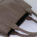 BALENCIAGA Navy Cabas Hand Bag Leather Gray 339933 Auth 80962M-6