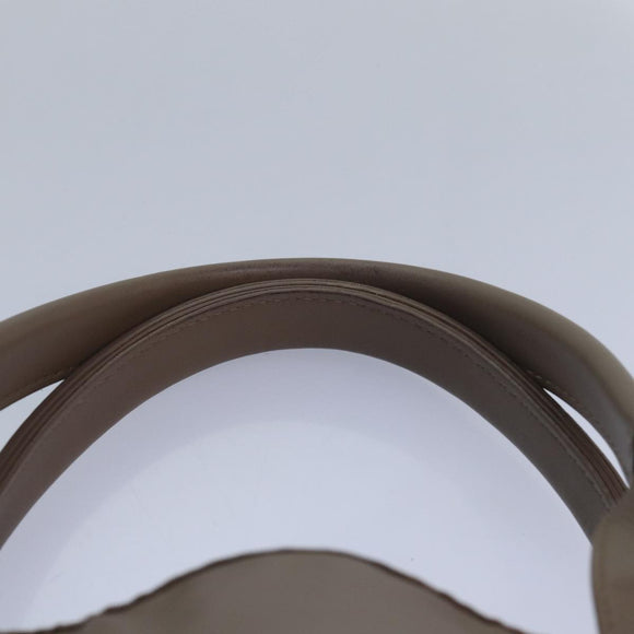 BALENCIAGA Navy Cabas Hand Bag Leather Gray 339933 Auth 80962M