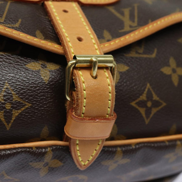 LOUIS VUITTON Monogram Saumur 30 Shoulder Bag M42256 LV Auth 80965V