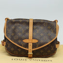 LOUIS VUITTON Monogram Saumur 30 Shoulder Bag M42256 LV Auth 80965A-12