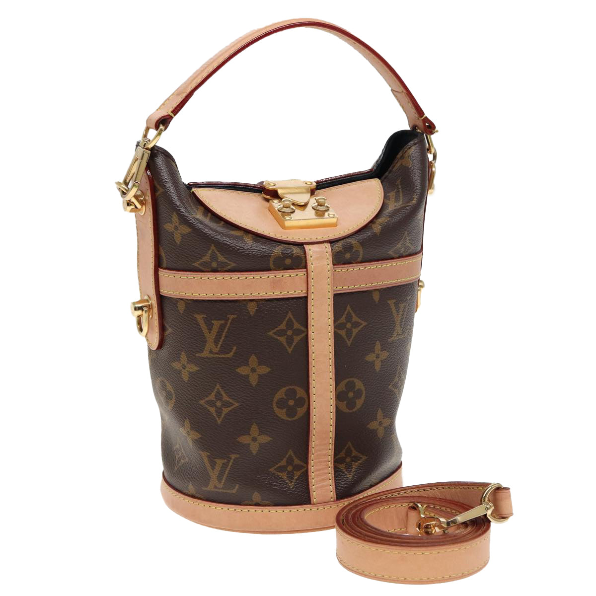 LOUIS VUITTON Monogram Duffel bag Hand Bag 2way M43587 LV Auth 80967A