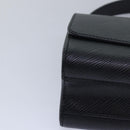 LOUIS VUITTON Epi Twist MM Shoulder Bag Black M21113 LV Auth 80968A-15