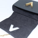 LOUIS VUITTON Epi Twist MM Shoulder Bag Black M21113 LV Auth 80968A-9